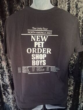 Pet shop boys New Order tour concert Black Short Sleeve T-Shirt